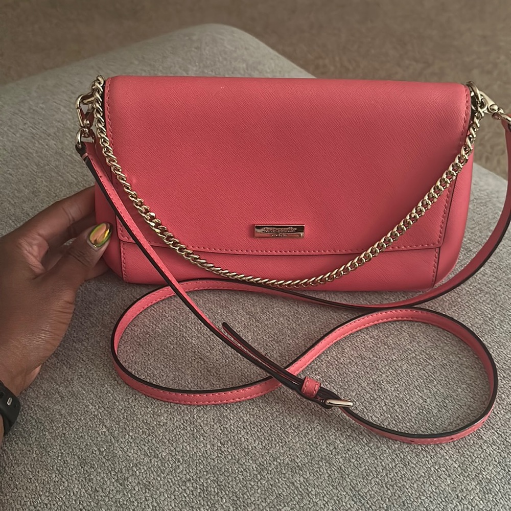 Kate Spade Laurel Way Greer crossbody in bumble gum pink